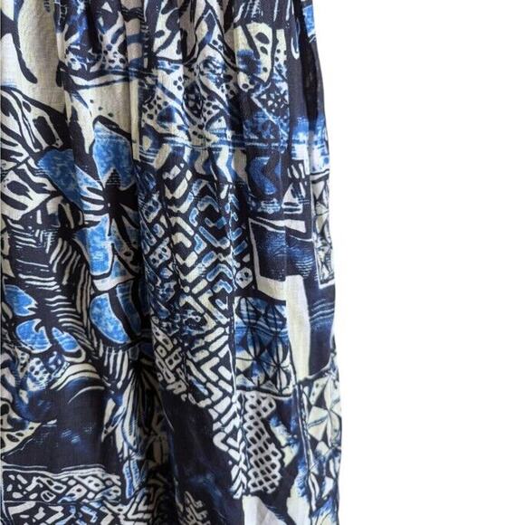 NWT Current Air Halter Neck Tiered Maxi Dress Crochet Blue, Women's Size XS - Picture 7 of 10